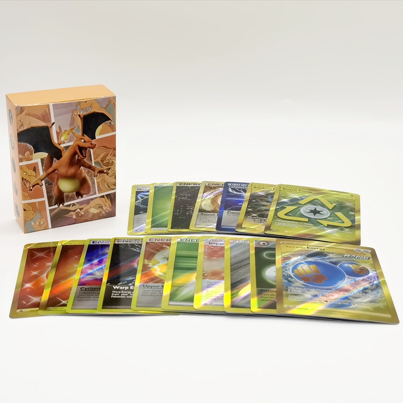 20/60Pcs Cartões De Energia Pokemon Inglês Especiais De Treinador De Batalha Booster Brilhante Jogo De Cartas De Para Coleções Infantis