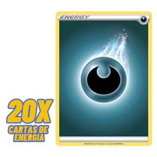 Lote 20 energias Pokemon Original Copag (Energia de Fogo, Água