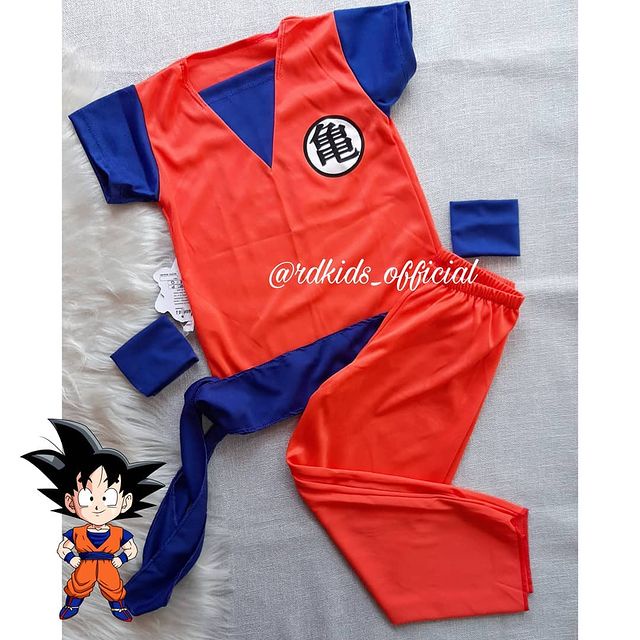 Fantasia Infantil Goku Pp + Cabelo Eva Super Saiyajin Blue