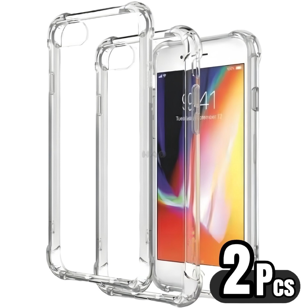 Kit 2 e 4 Capa Capinha IPhone Transparente Anti Impacto Tpu Case Para Apple 6/ 6s 7 8 Plus Se 2020 X/ Xs Xr 11 12 13 14 15 Pro Max Mini