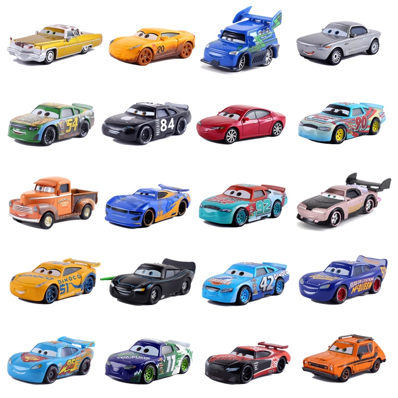 39 Carros Pixar Estilo 3 Diecast Metal Car Lightning McQueen Mater Crazy Modelo