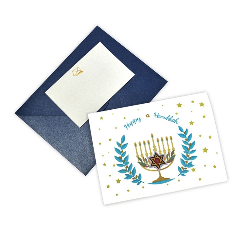 Cartão de bênção do festival para Chanukah HappyHanukkah Gift Card