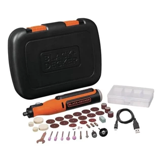 Micro Retífica Bateria 8V C/ 35 Acessórios BCRT8K35 - Black+Decker