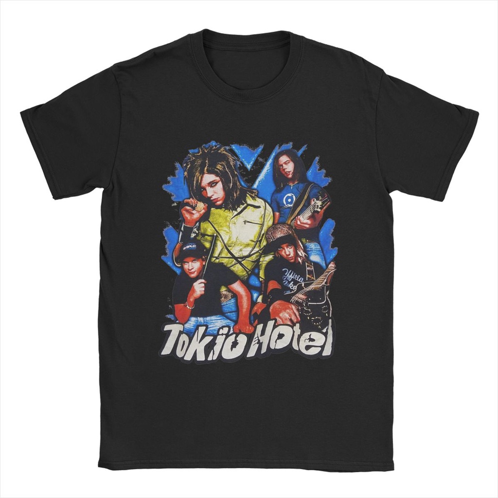 Camiseta Tokio Hotel Cartaz Arte Funny Cotton Manga Curta Bill Kaulitz Camisetas O Pescoço Vestuário Aniversário Presente