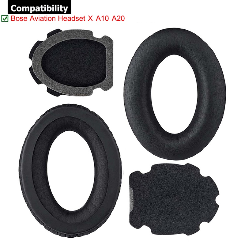 1 Par De Fones De Ouvido Para Bose Aviation X A10 A20 Almofadas Esponja
