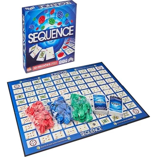 Jogo De Tabuleiro E Cartas Estrategia Sequence Copag