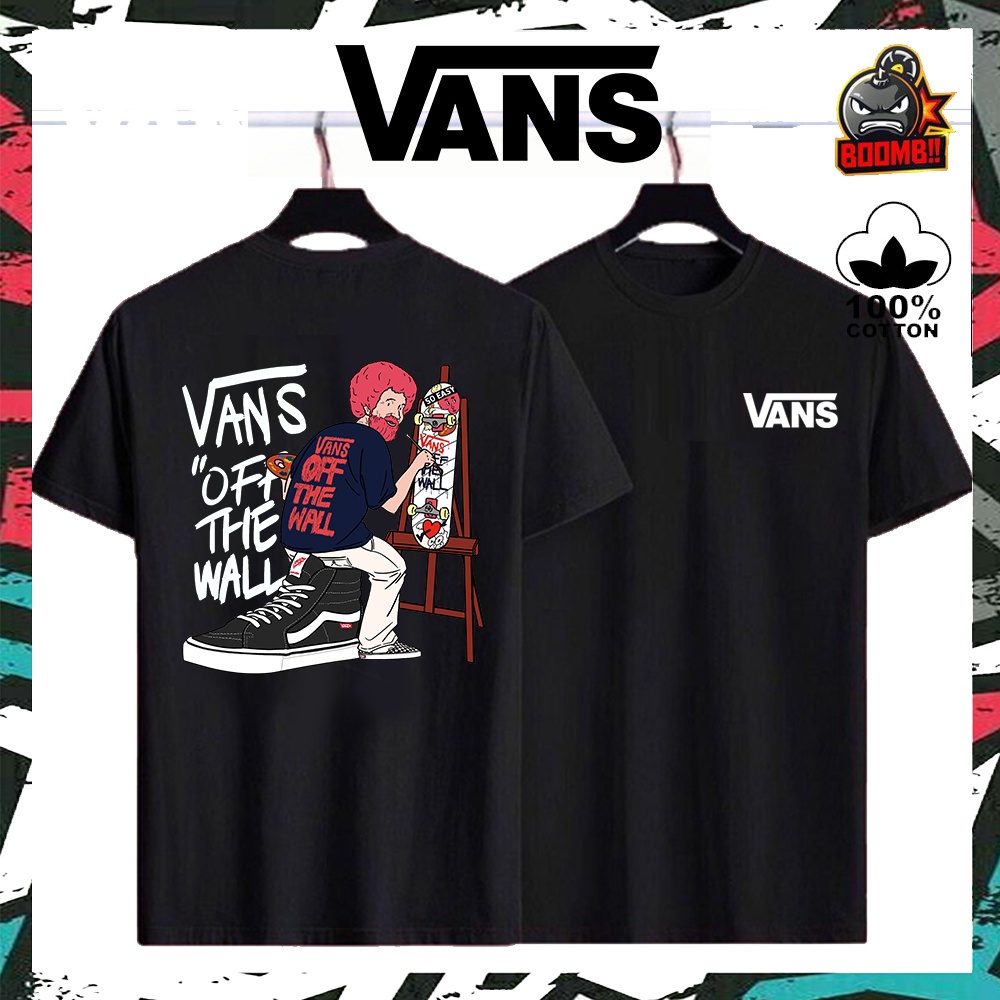 Camiseta feminina vans hot sale off the wall