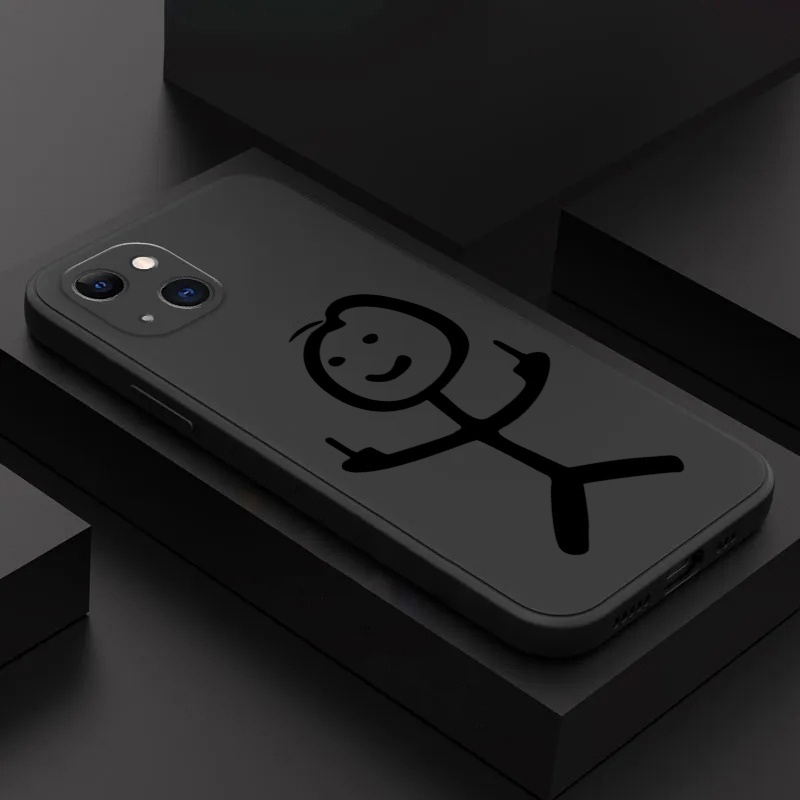 Capa Engraçada De Telefone Para iPhone 15 Pro Max 14 13 12 11 XS X XR 7 8 Plus SE 2020 De Silicone Macia À Prova De Choque