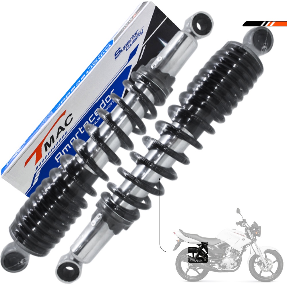 Par Amortecedor Ybr 125 2000 a 2009/ Ybr 125 Factor 2009 a 2016 T-mac