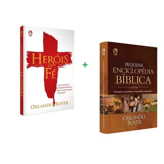 Kit 2 Livros Orlando Boyer | Heróis da Fé + Pequena Enciclopédia Bíblica em Oferta na Shopee
