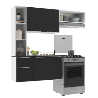 Armário de Cozinha Compacta com Balcão Sofia Multimóveis V2001
