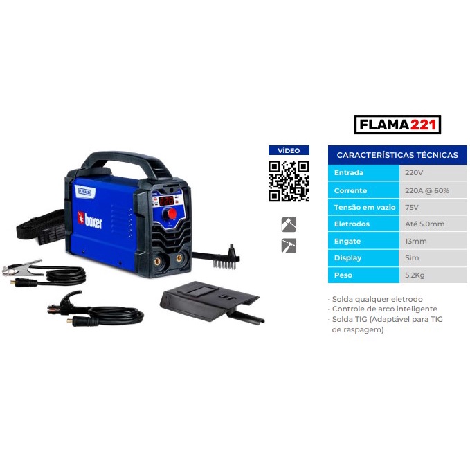 Inversora de Solda Flama 221 220V | Shopee Brasil