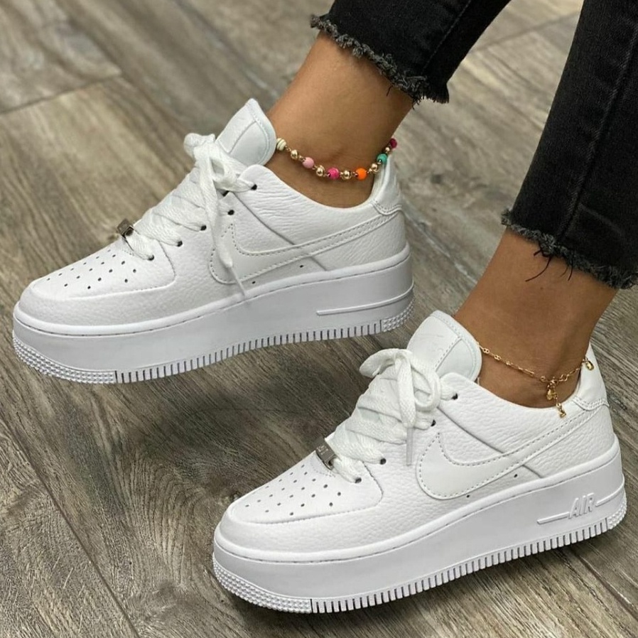 Tenis Feminino Air Force Plataforma Diversas Cores E Modelos Shopee Brasil