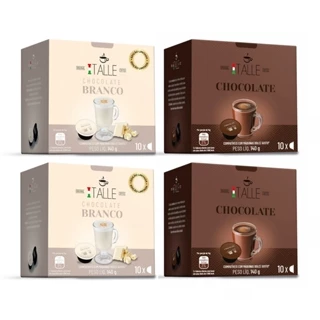 Capsula Chocolate Branco e Tradicional Dolce Gusto Café Italle Lacteos 40 Und