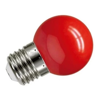 Kit 10 Lâmpada Bolinha Led 1,5w 127v E27 Vermelha - Arcostar