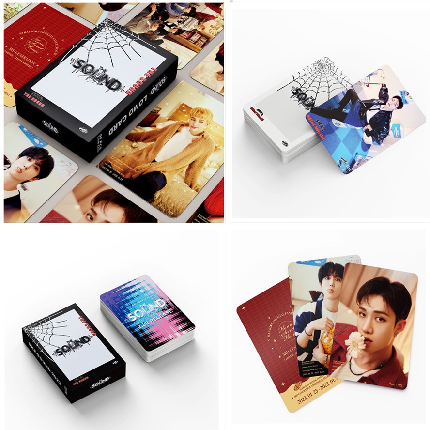55pcs/box STRAY KIDS Album THE SOUND MANIAC Photocards Lomo