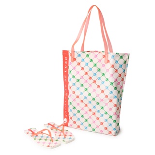 Rasteira Kit Shopping Bag Tira Acerola Estampa Monograma K3020.22S4_1