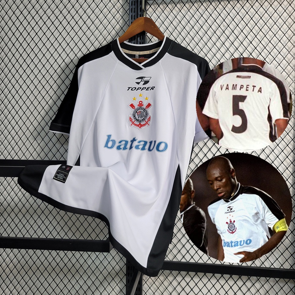 【 P-4GG 】 Vintage Camisa 2000 Corinthians De Futebol De Alta Qualidade