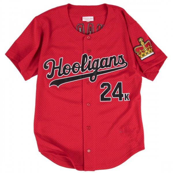 激レアMitchell&Ness ブルーノマーズ　ベースボールシャツ ブルーノマーズ ベースボールシャツ ミッチェルアンドネス