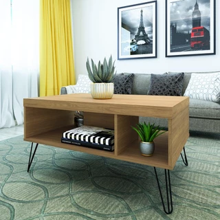Mesa de Centro 91cm com Nichos Multimóveis CR45148