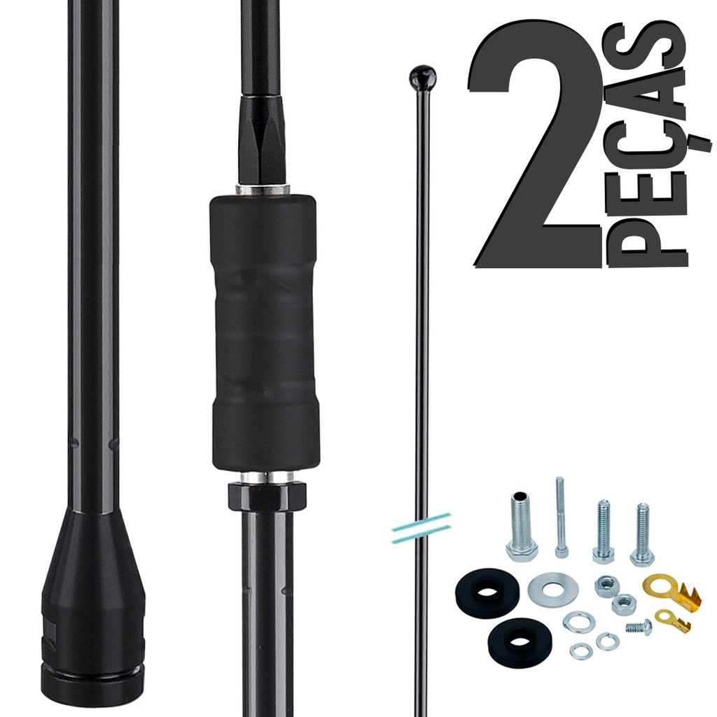 Antena Rádio PX para Caminhão com prolongador 275 cm