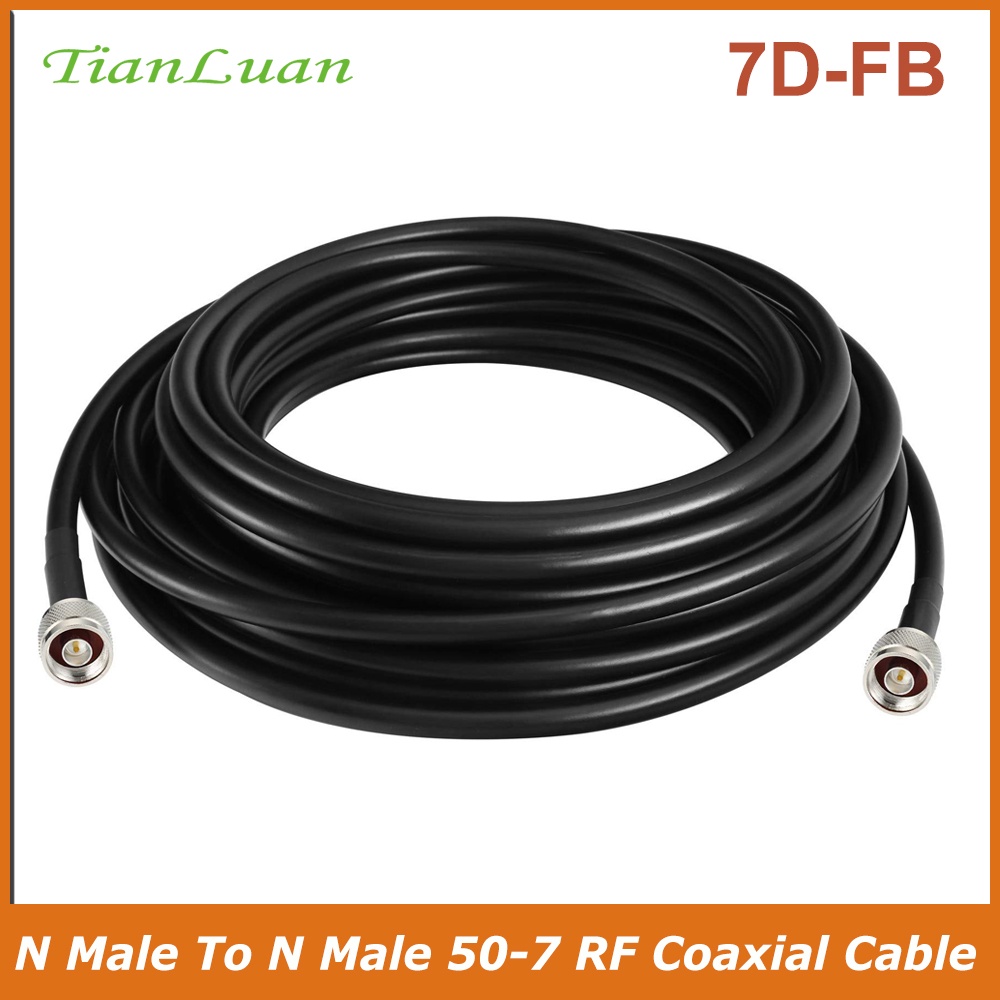 Cabo Coaxial De RF 7D-FB 15m 50-7 Ultra Baixa Perda N Macho Para 50ohm ...