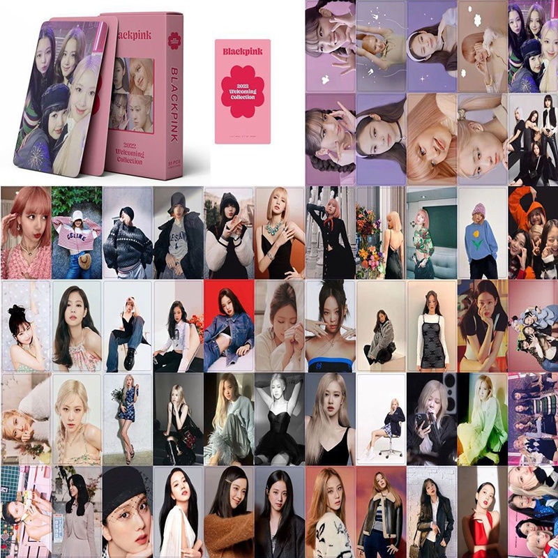 55pcs/box Kpop BLACKPINK JISOO JENNIE ROSÉ LISA Born Pink Lomo Card Photocard For Blink Gift I405190966 S1950877149