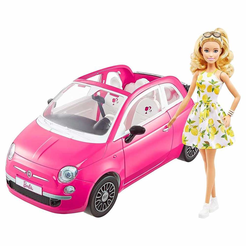 Barbie Carro Eléctrico Mattel HJV36 - Juguetilandia