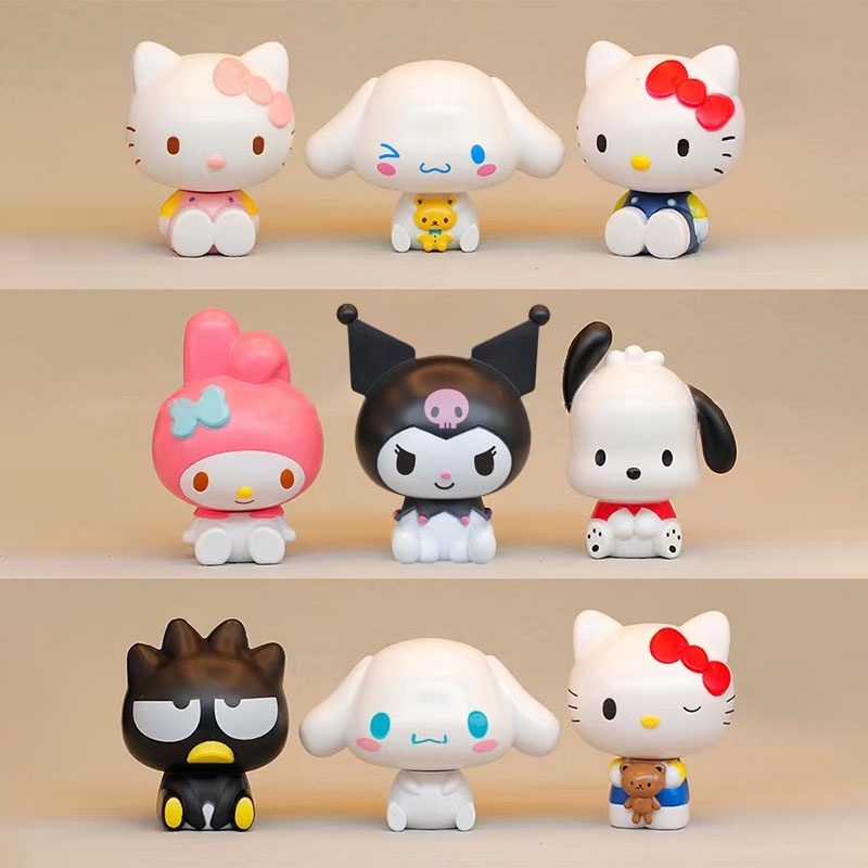 Desenho Animado Sanrio Bonecas De Papel Móveis Para Crianças Kuromi Melody  Cinnamoroll Brinquedos De Bricolage