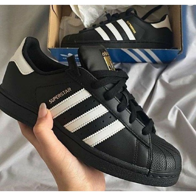 Adidas superstar best sale preto sola branca