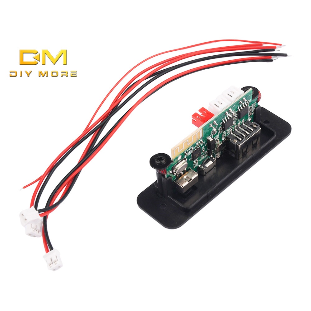 DIYMORE DC5V Placa Amplificadora De Alimentação 2 * 3W Módulo Bluetooth mp3 Decodificadora Com Acessórios De Áudio Para Carro De Chamadas mp3 Decodificador Suporta Rádio FM