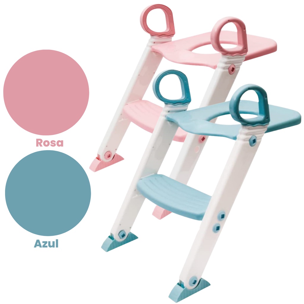 Assento Redutor Infantil com Escada para Vaso Sanitário