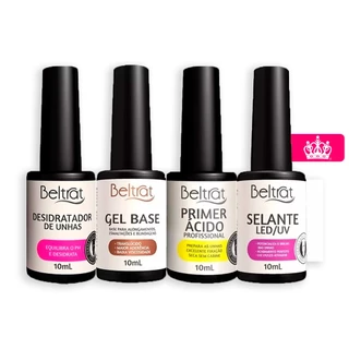 Kit Blindagem Das Unhas Preparadores E Gel Capa Base - Beltrat