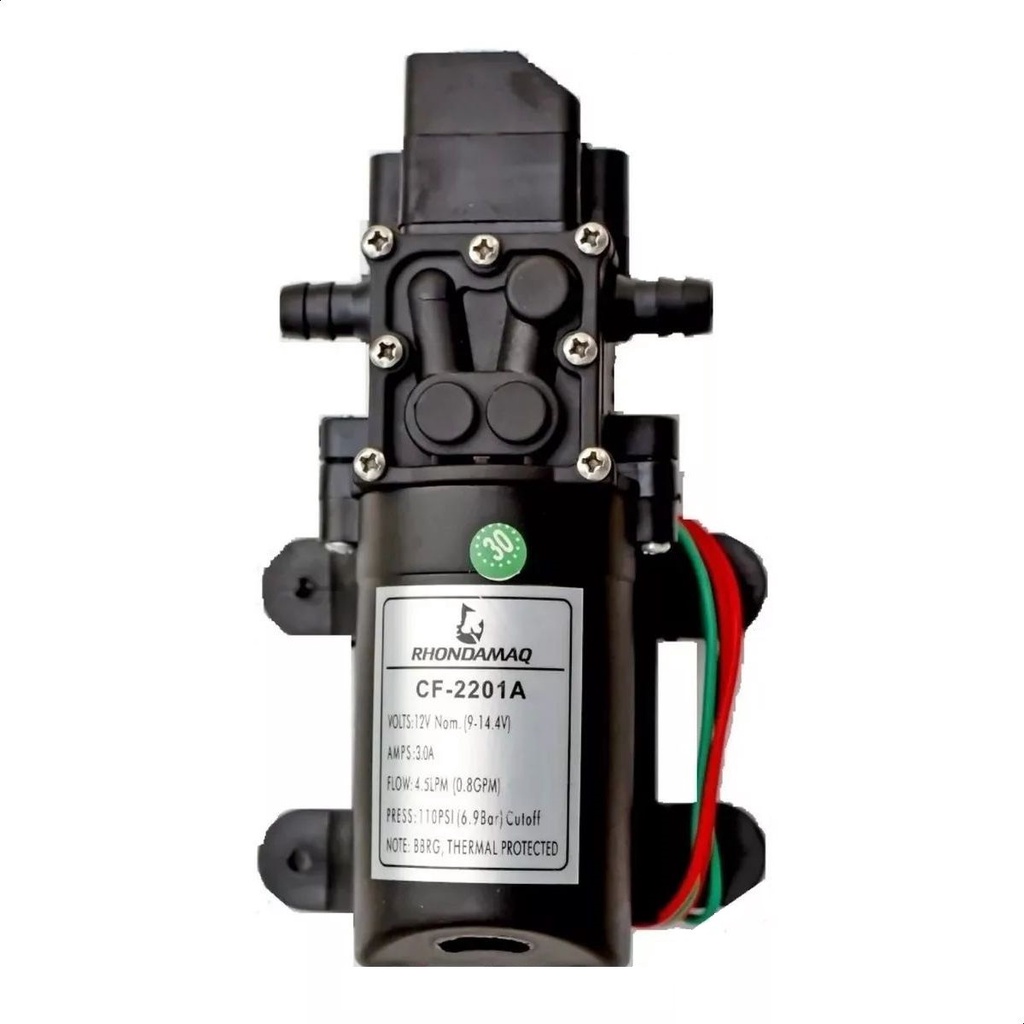 Bomba 12v 110psi Muito Forte Vazão 4,5L/m Pressão