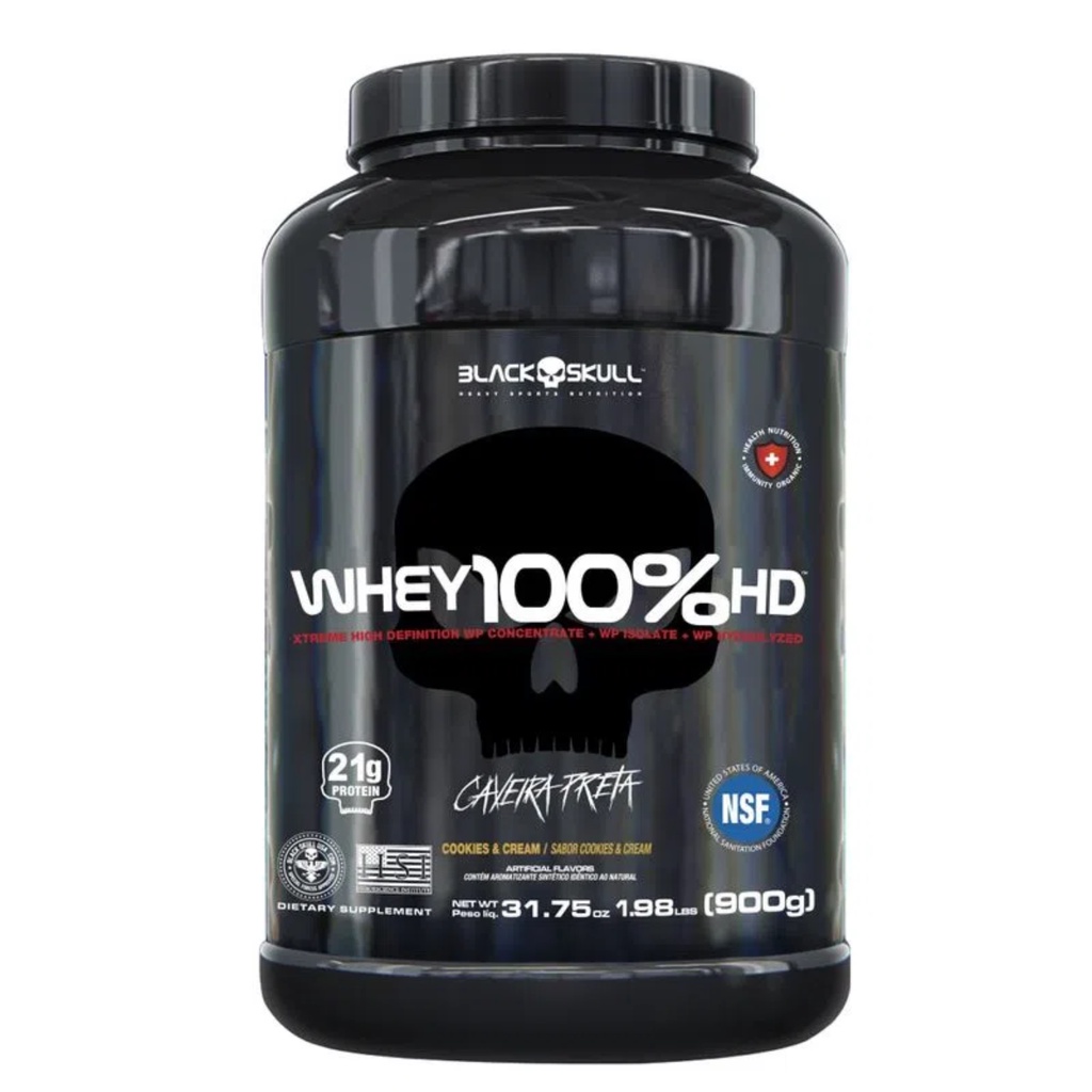 Whey Protein 100%HD Pote Cookies & Cream 900g BlackSkull