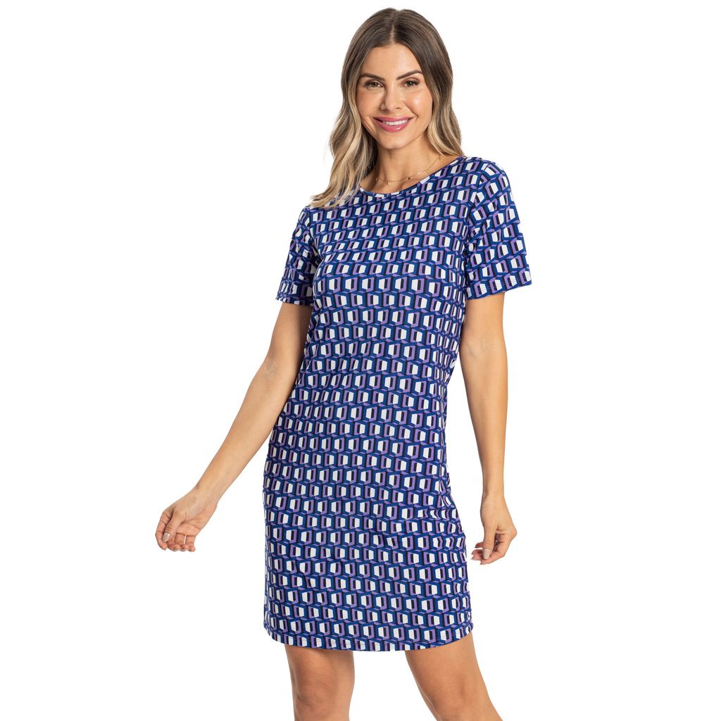 Vestido Recorte Duplo Liganete Strong Rovitex Roxo