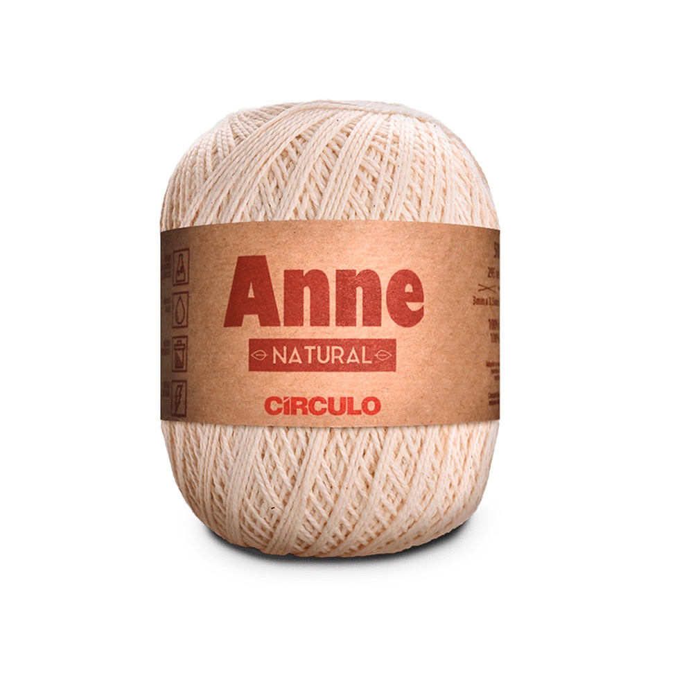 Fio Linha Anne Circulo 500 - 147g - 20 - Natural | Shopee Brasil