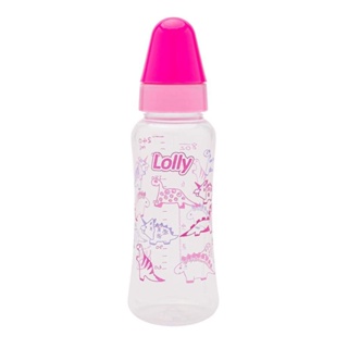 Mamadeira Bico Silicone Redondo Rosa 250ml - Lolly Baby