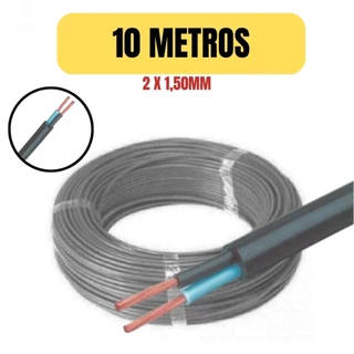 FIO CABO PLASTICHUMBO 2 X 1,50MM 10 METRO CINZA COBRECOM