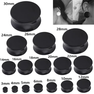 Temy 1 Par Brincos Acrílicos Bastão De Tambor Sólido Aurícula Jóias Populares De Perfuração Corporal De Orelha Tamanho Completo Alargador Fashion Jewerly