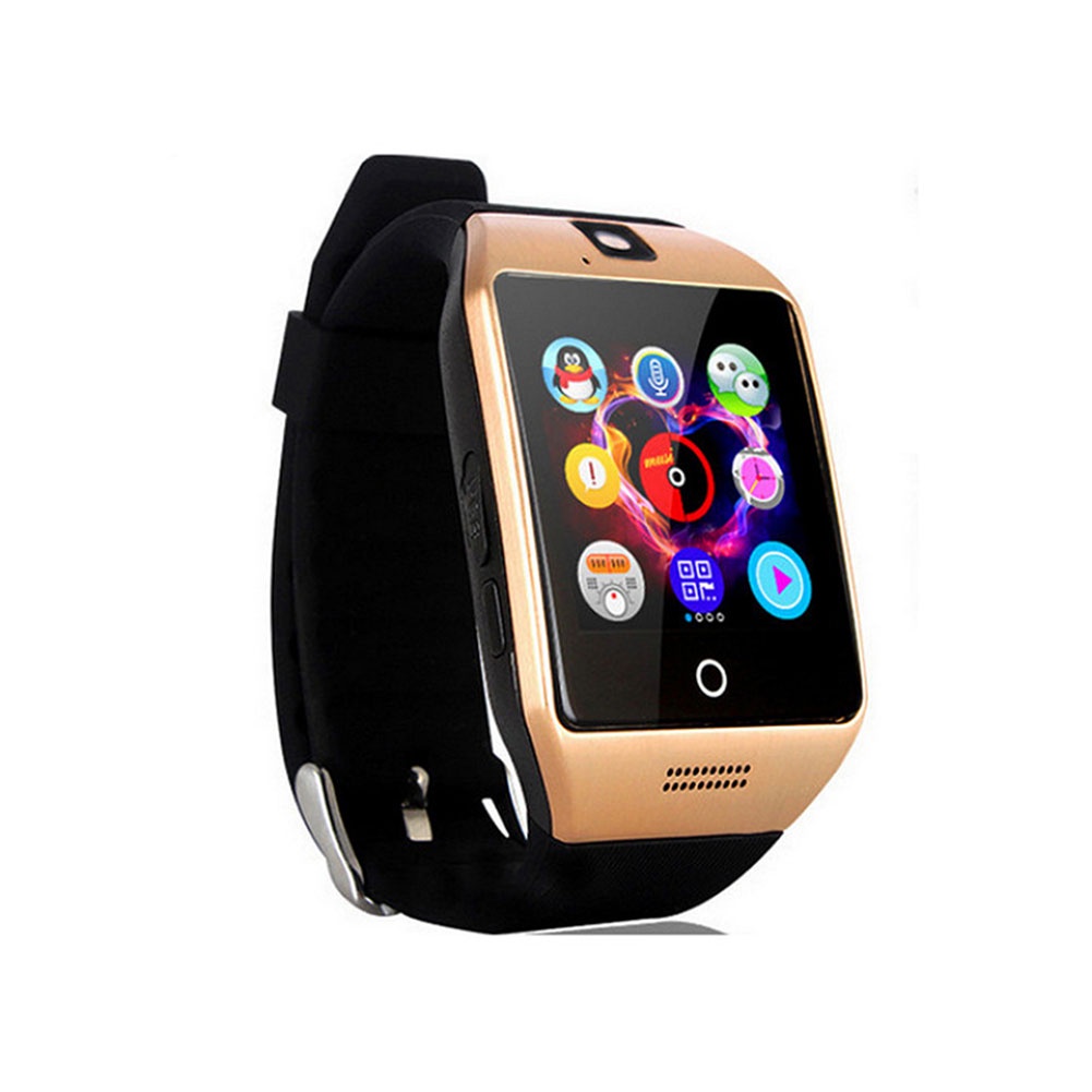 EL Q18 Relogio Inteligente Bluetooth Com Camera Facebook Whatsapp Sincronizacao Esportiva Smartwatch Suporte SIM TF Card Para IOS Android Shopee Brasil