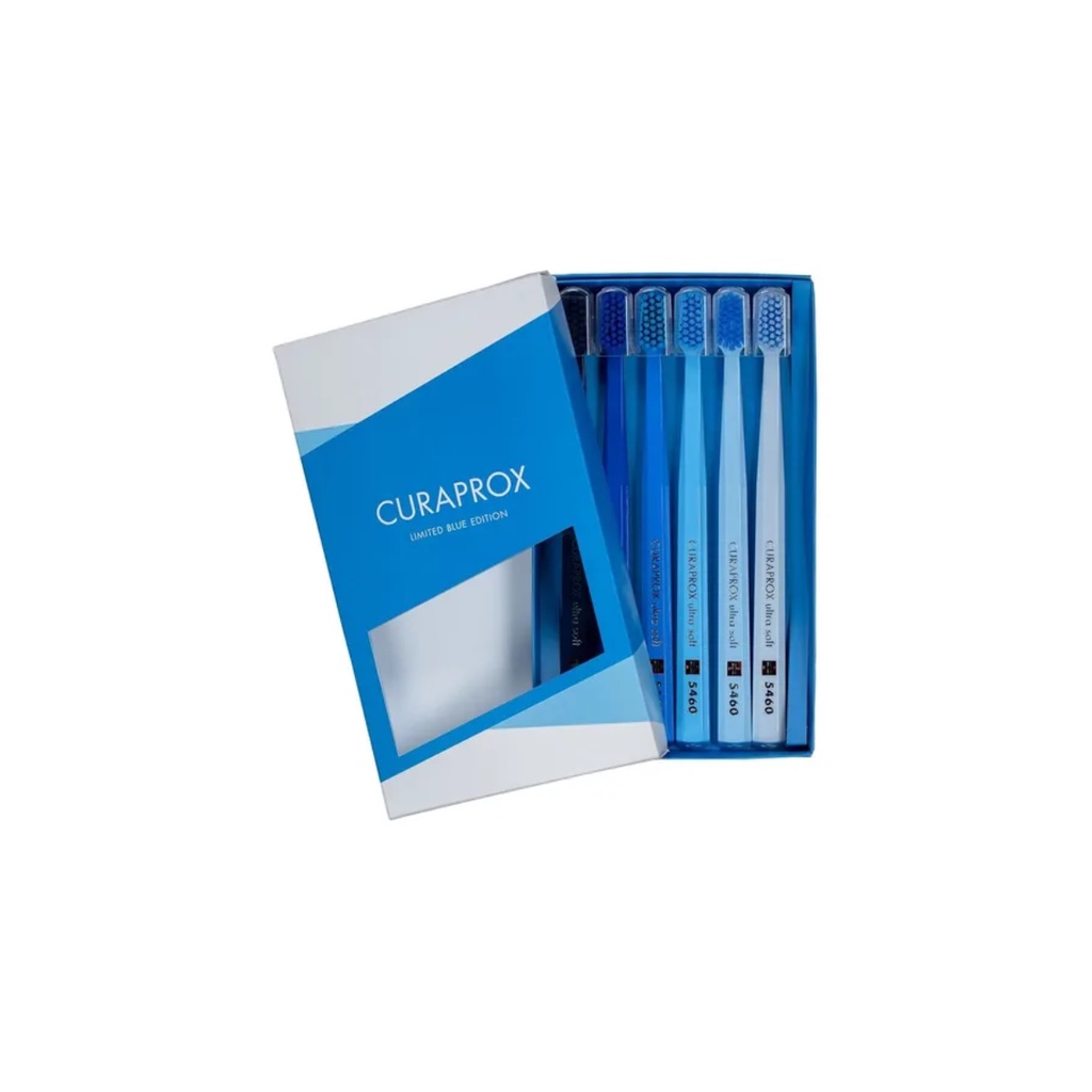 Escova Curaprox Blue Edition Cs 5460 Ultrasoft Azul C/ 6 Un | Shopee Brasil