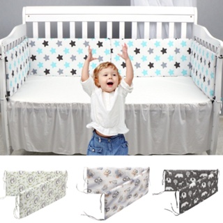130 * 30CM Baby Bed Bumper Dupla Face Destacável Berço Recém-Nascido Em Torno Do Protetor De Decoração De Quarto Para Crianças Nascidas Cerca