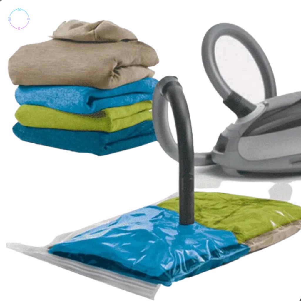 Saco à Vácuo Organizador De Roupa Para Cobertor Viagens | Shopee Brasil