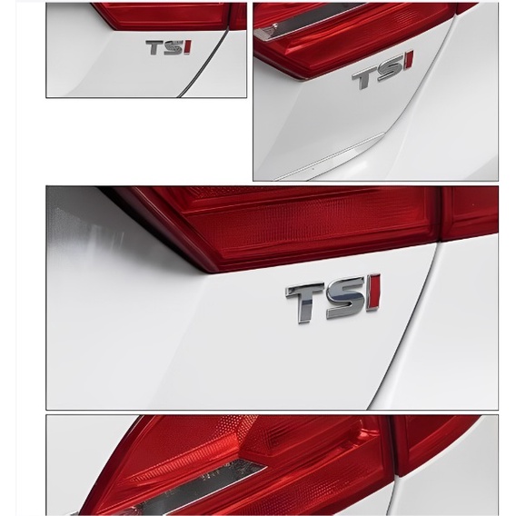 Adesivo Cromato 'TSI' Originale – Autoadesivo Per VW, Audi, Seat, Skoda - 2