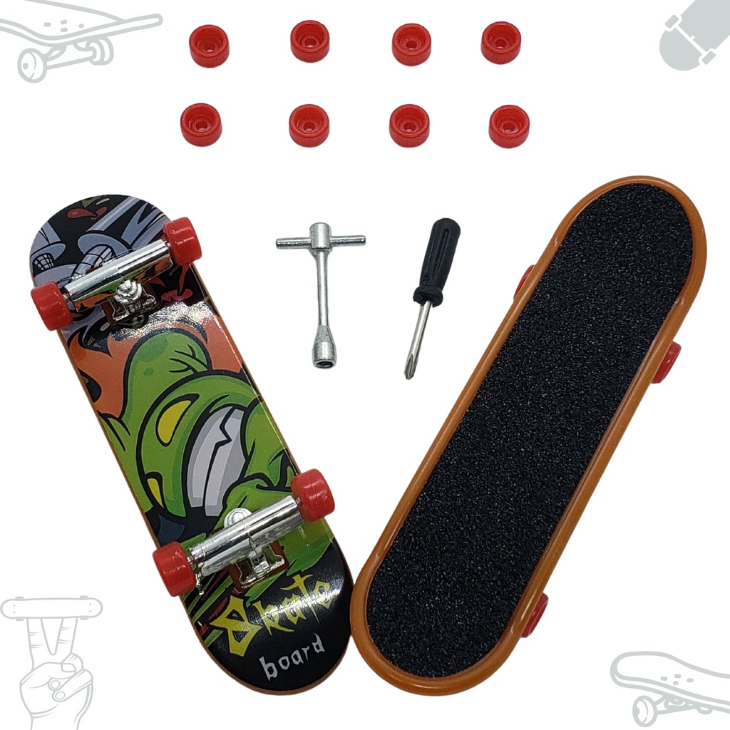 Skate De Dedo Tech Deck Fingerboard + 2 Brindes Exclusivos