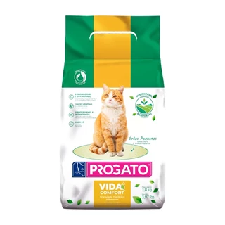 Areia Higiênica Biodegradável Progato Vida Comfort 1,8Kg