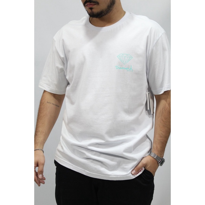 Camiseta Diamond Supply mini Brilliant tee White DiamondBlue