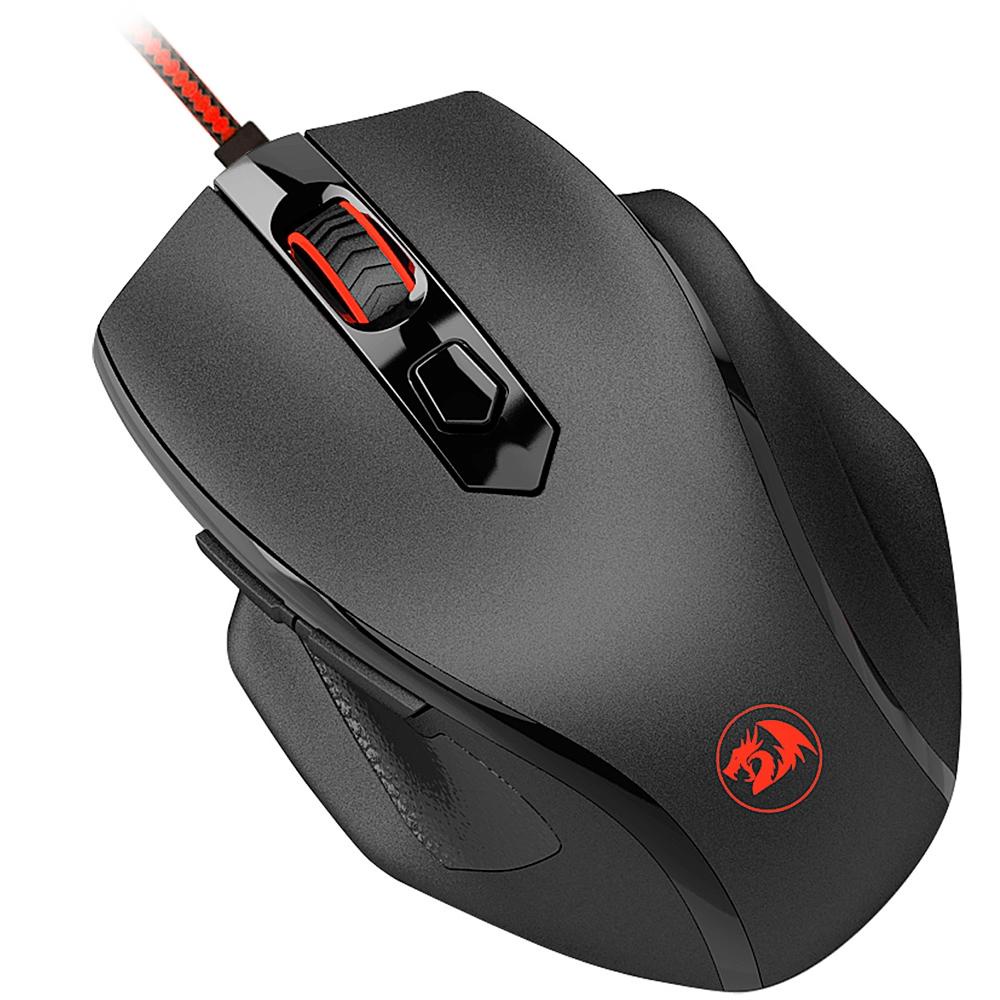 MOUSE GAMER REDRAGON TIGER 2 M709 3200DPI COM LED RGB 6 BOTÕES PROGRAMÁVEIS