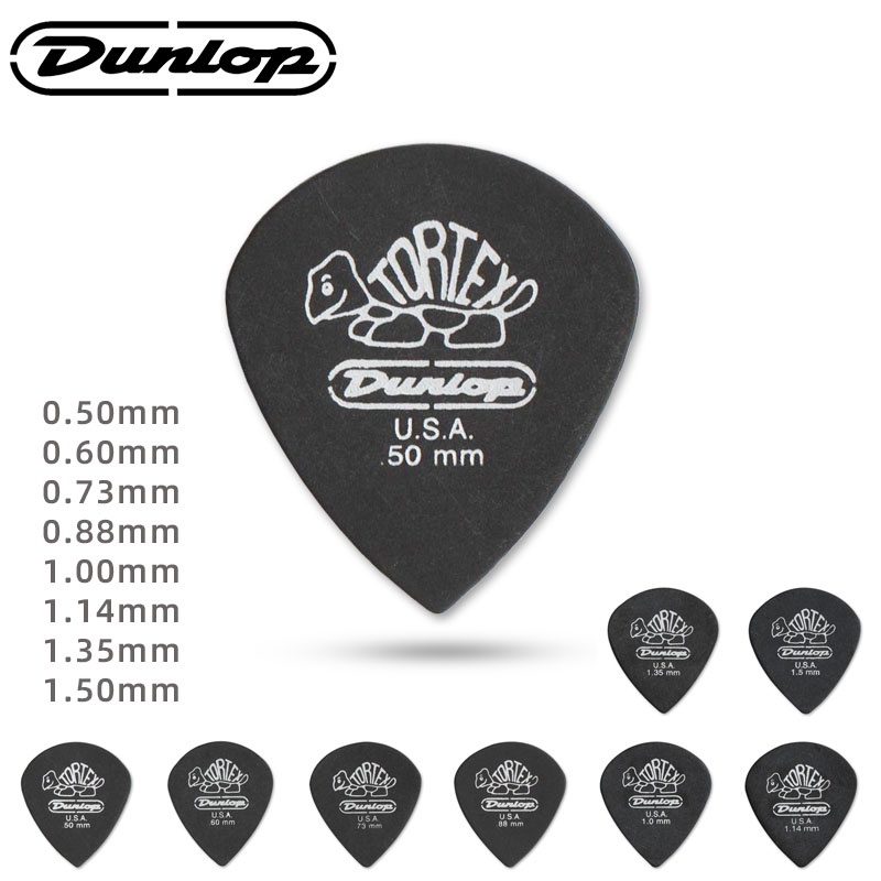 Escolha Dunlop. 482R JAZZ 3 TORTEX material antiderrapante palheta de guitarra elétrica. Espessura: 0,50/0,60/0,73/0,88/1,00/1,14/1,35/1,50mm.